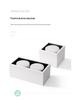 Double-Head GX53 LED Surface-Mounted Downlight, No-Hole, Square Gimbal, Four-Head Ceiling Light for Living Rooms