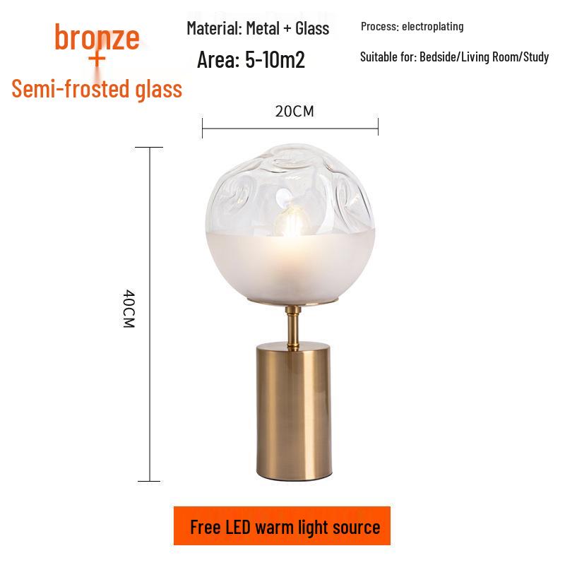 Post-Modern Metal Table Lamp for Bedroom, Living Room, Hotel, or Study - Luxury Decorative Lighting