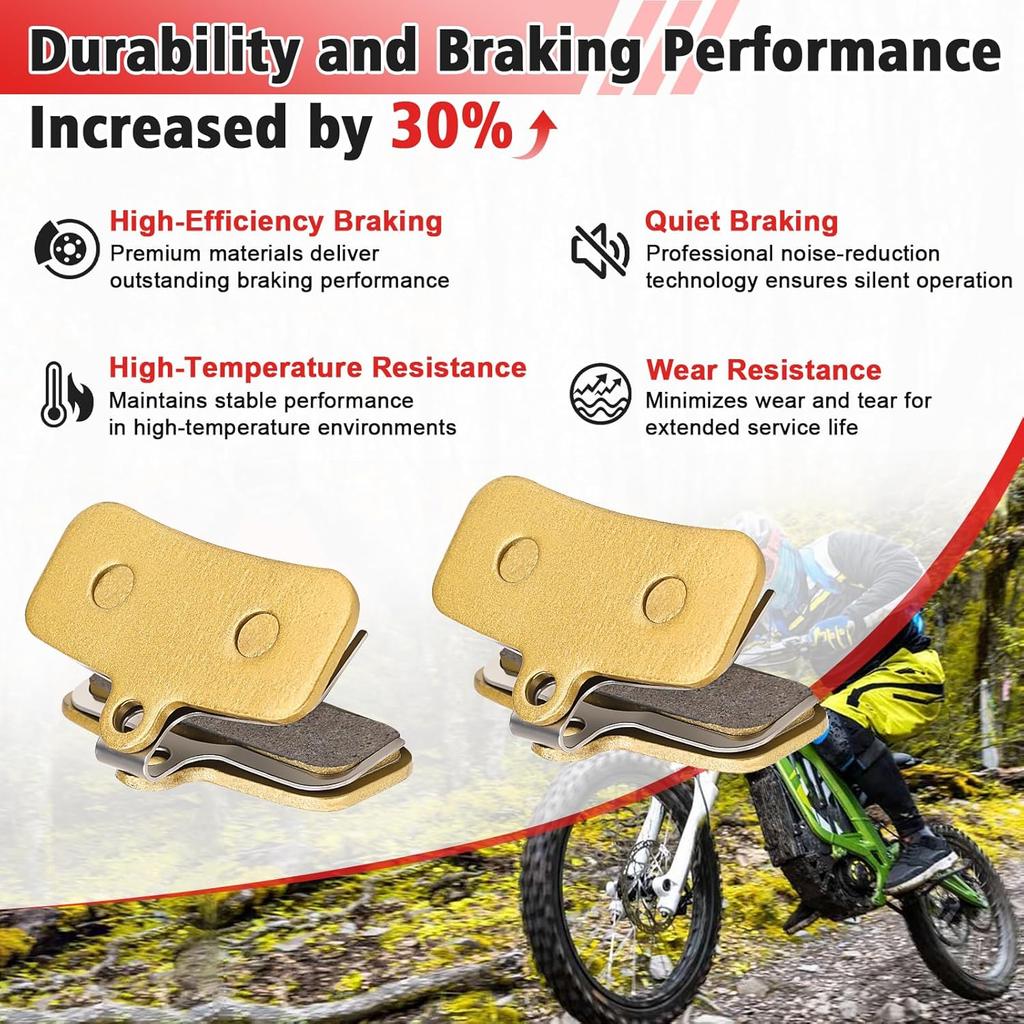 Front and Rear Disc Brake Pads for Surron Light Bee X/S, Segway X160 X260, Talaria Sting R MX3 MX4 Electric Dirt Bike Parts 3 Pack