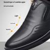 Qingting Genuine Leather Men's Slip-On Business Casual Shoes - Soft, Wear-Resistant Korean Style