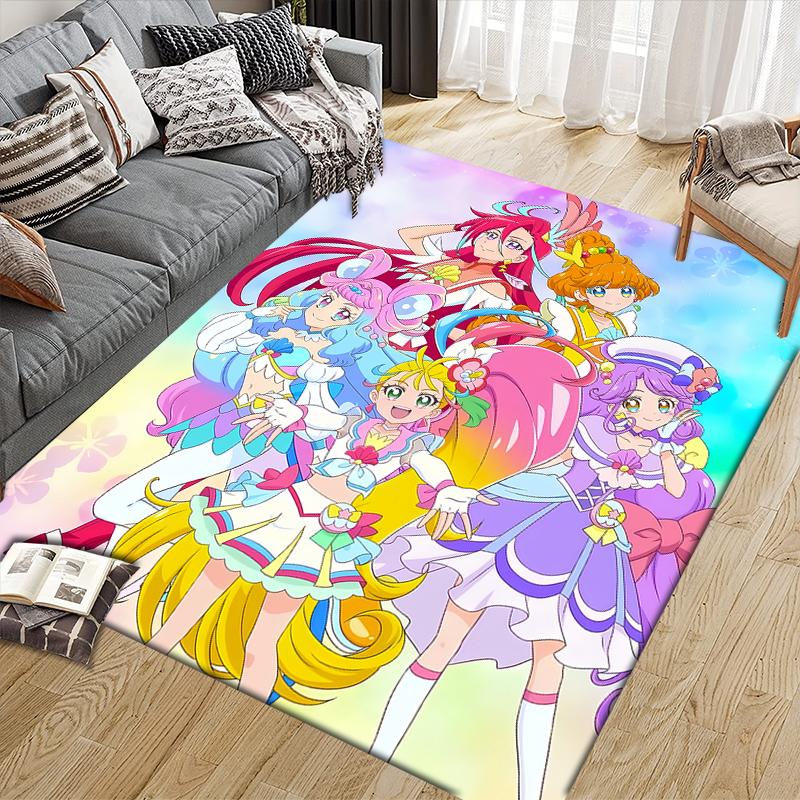 Pretty Cure Color Collage Area Rug, Pretty Cure Fan Cozy Carpet, Perfect Gift.chl