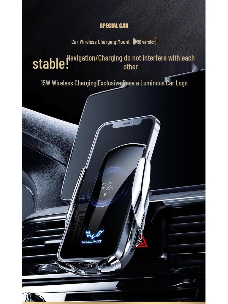 Wireless Fast Charging Phone Holder for Wuling Zhiguang/Hongguang S/Rongguang V/Capgemini