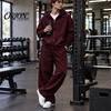 Casual Loungewear for Men Tracksuit 2 Pieces Set, Hoodie Coat Drawstring Sweatpants Breathable Sportswear Outdoor Activities Workout Outfit,