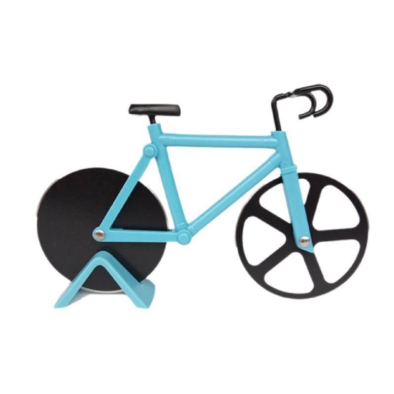 

Bicycle Wheel Pizza Funny Housewarming Gift Stainless Steel Pizza Slicer синий