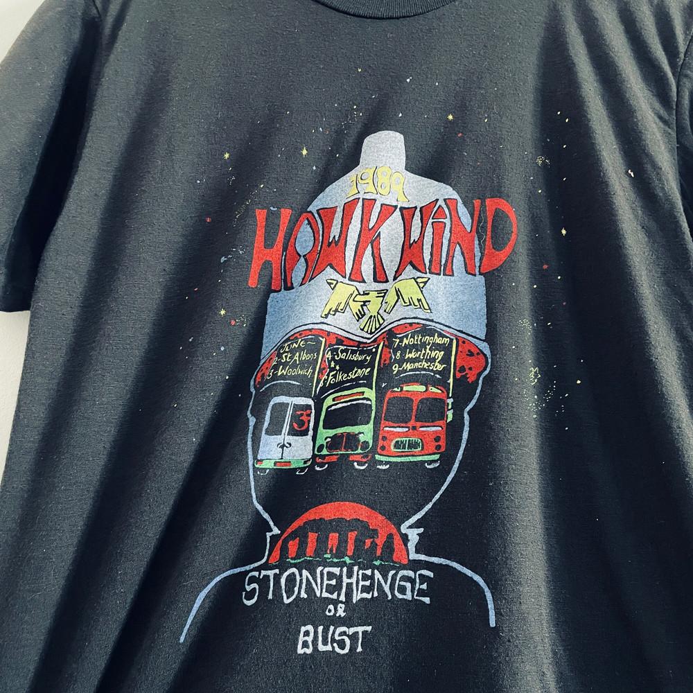 Vtg Hawkwind Band 1989 Tour Cotton Black Full Size Unisex Shirt M