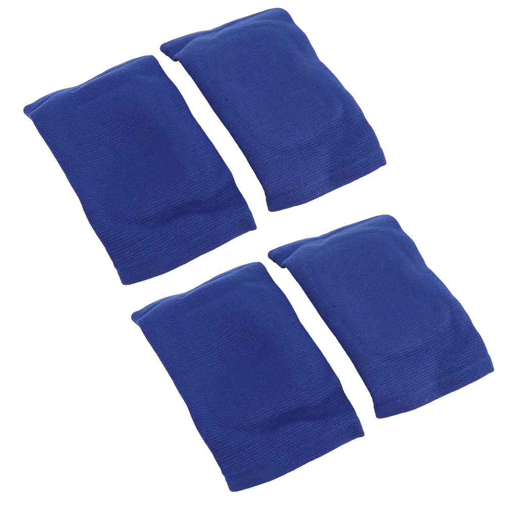 2 Pairs Volleyball Knee Pads Blue Color High Resilience Woven Breathable Protective Knee Pads for Ba