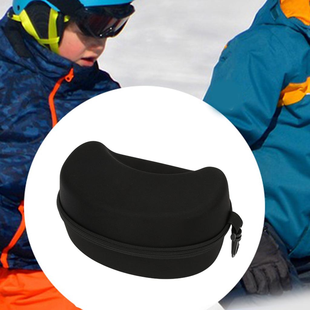 Ski- und Snowboardbrillen-Etui mit Karabiner, Ski-/Snowboardbrillen-Etui, Snowboardbrillen-Hartschalen-Schutzhülle