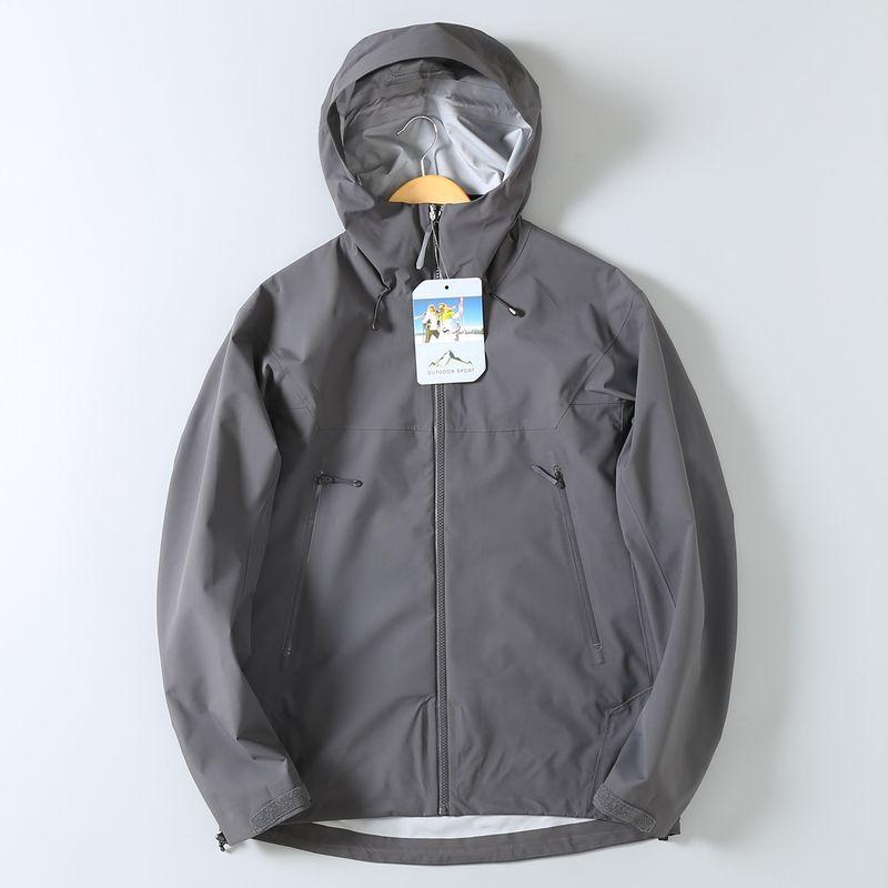 Original Foreign Trade Cut-Label Outdoor Windproof Waterproof Hooded Hardshell Jacket with Taped Seams, Storm-Resistant Men's Jacket, Trendy