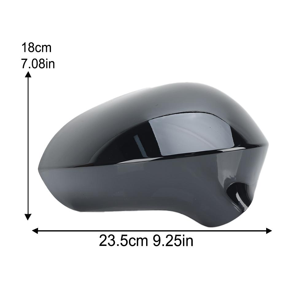 Rearview Mirror Cover Cap For Seat Ibiza 6J MK4 2008 2009 2010 2011 2012-2017 Glossy Black Side Mirror Cover Cap Car Accessories