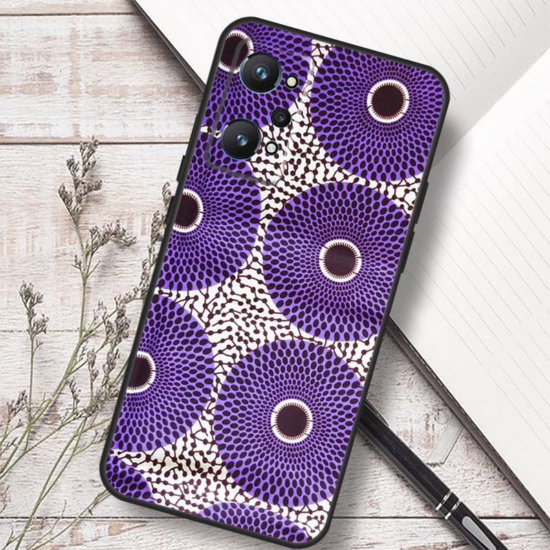 African Style Fabric Print For Realme C75 C67 C61 C55 C53 C51 C21Y C25S GT 7 5 6 Pro GT 6T 10 11 12 13 14 Pro Plus Case