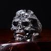 Retro Skull Ring For Men Silver Color Punk Gothic Open Ring Handmade Biker Rock Hiphop Domineering Jewelry Accessories Gift Man