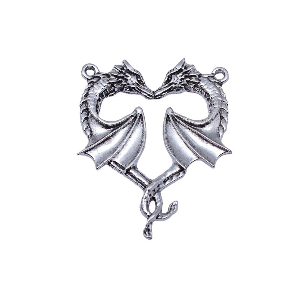 Alloy Pendants Dinosaur Dragon Wing Charms Vintage For Gothic DIY Jewelry Making Supplies