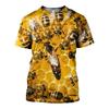 Tričko Insect Bee Grafika pro muže Dámské Oblečení 3D tisk Harajuku Módní Tričko Léto Neformální Streetwear Děti Krátký rukáv