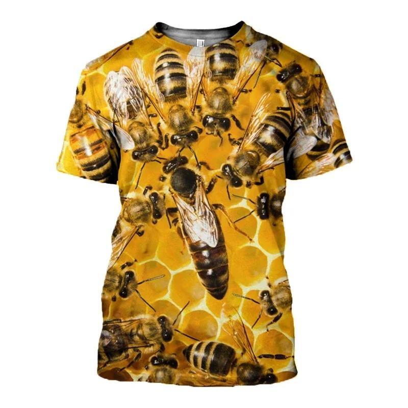 Tričko Insect Bee Grafika pro muže Dámské Oblečení 3D tisk Harajuku Módní Tričko Léto Neformální Streetwear Děti Krátký rukáv