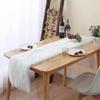 Modern Table Runner Made Of Faux Fur For Christmas White (37x183 Cm) - DD