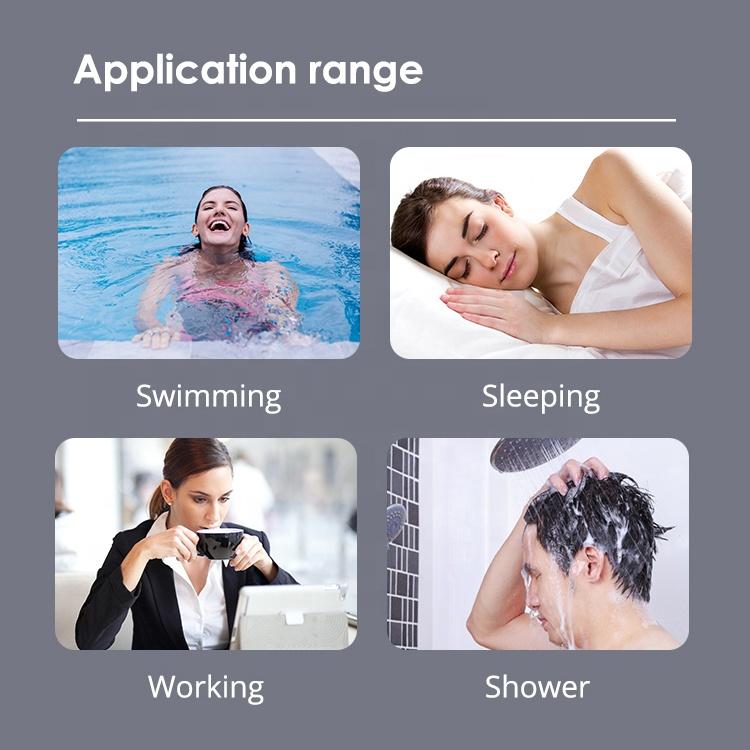Disposable Silicone Gel Ear Plugs Waterproof 27dB Noise Reduction Intrinsically Safe Foldable Design for Adults Kids Swimming