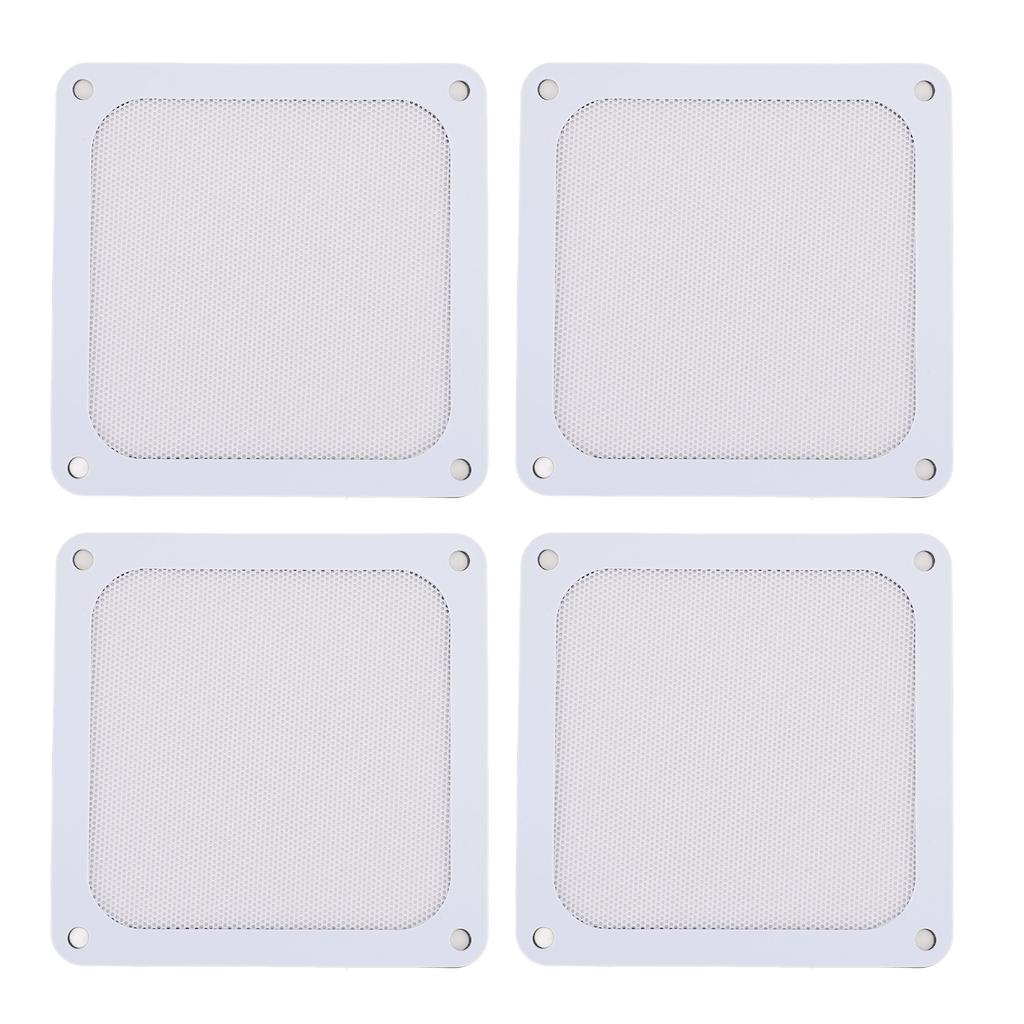 4PCS PC Fan Dust Filter Magnetic Frame 120mm PVC Computer Cooler Fan Dust Filter Mesh Grills for Chi