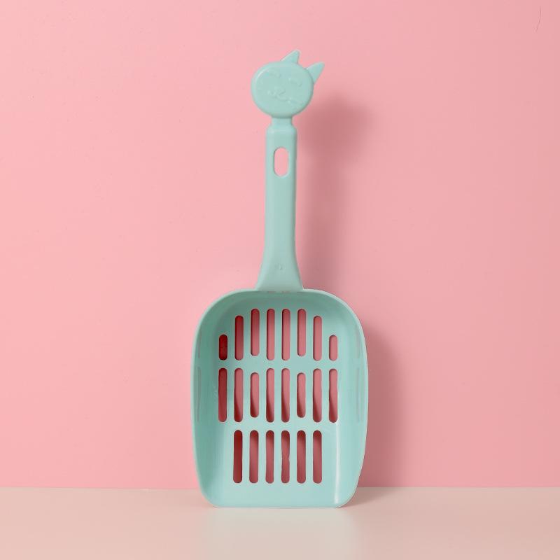 Cat Litter Shovel Plastic Mesh Thickened Shit Shoveling Artifact Strong and Non-deforming Multi-color Optional Pet Cleaning Products