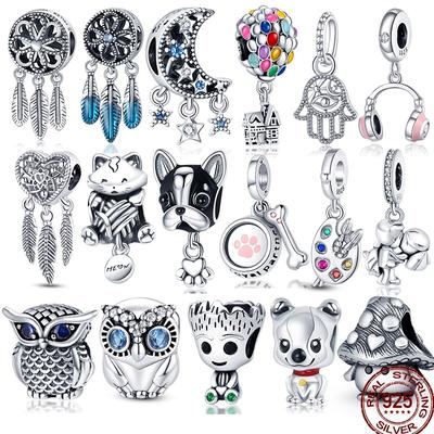 925 Silver Dream Catcher Series Charms Fit 925 Original náramky