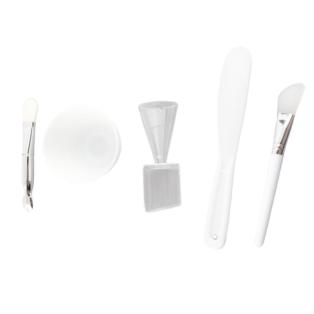DIY Facial Mask Tool Silicone Brush Soft Brush Mixing Bowl Spatula Measuring Cup Set