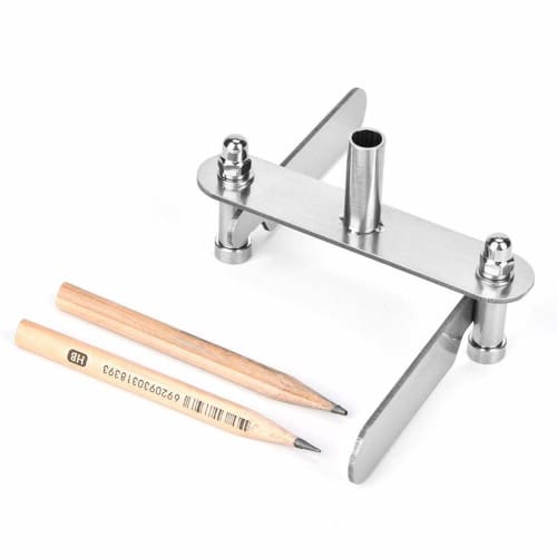 Hilitand Stainless Steel Center Finder, Center Marker, Center Marking Tool, Woodworking Center Finder, Marking Gauge, Scriber Centering Tool, Find Woo