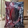 AC Milan Theme Blanket Soft Flannel Blanket Plush Throw Blanket Cozy Sofa Bed Blanket for Home Decor