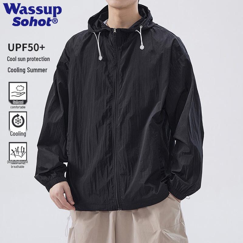 Wassup Sohot Men's UV Protection Ice Silk Sun Jacket