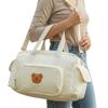 Quilted Diaper Bag Tote Multifunction Baby Diaper Bag with Shoulder Strap Storage Bag for Boys & Girls
