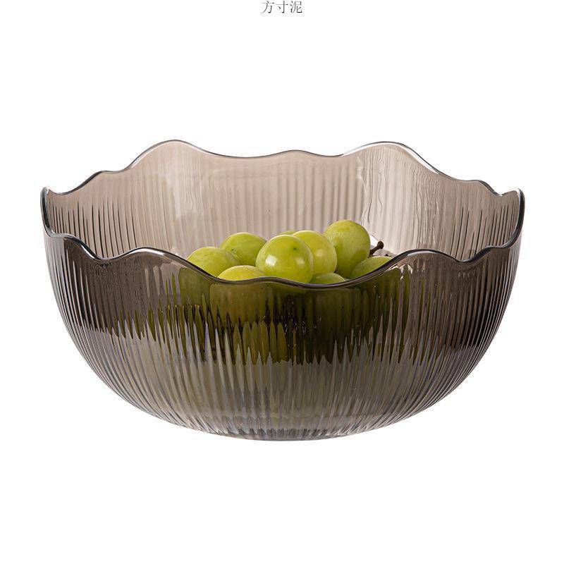 Fruit Plate Household Living Room Coffee Table High Value Fruit Plate Vegetable Salad Bowl Fruit Bowl Cold Vegetable Bowl Dessert Bowl Factory