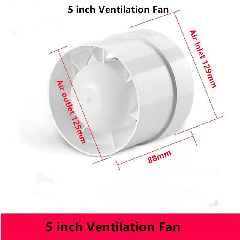 4/5/6 inch 220V Silent Ventilation Air Vents Ventilator Extractor Exhausted Extractor Fan Ventilator Bathroom Kitchen Washroom