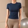 Cross-Border Slimming Quick-Dry Sport T-Shirt - Elastic, Breathable, Short-Sleeve, New Style Yoga Top