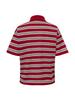 EIDER Ciel Women'S Striped Short Sleeve Polo Shirt_Dark Red
