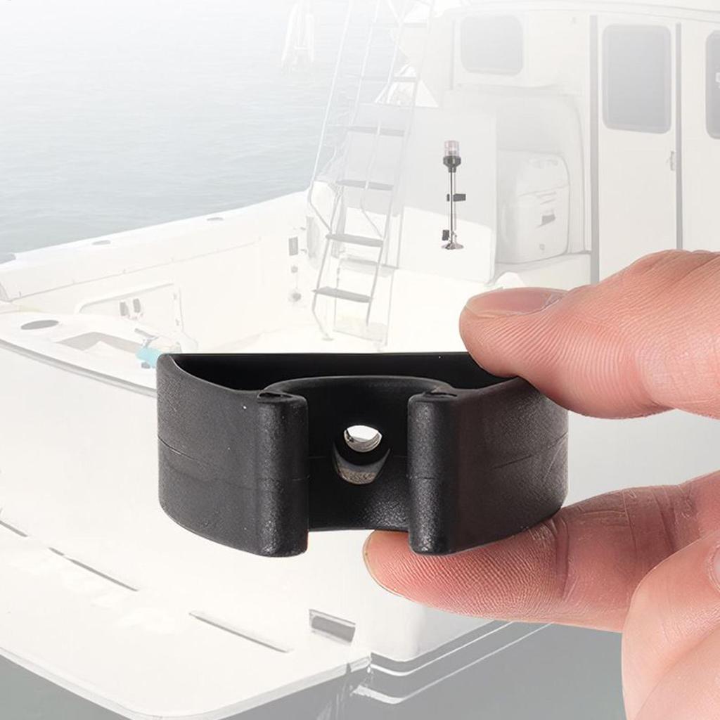Boat Pole Light Storage Clips Black Clips For Pole Lights Holder For Hook Organization Deck Wall Marine Ship Dock Kayak