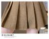 High-Waisted Pleated Chenille A-Line Skirt for Tall Women - Anti-Exposure, Corduroy, Short, Suitable for Spring and Autumn.