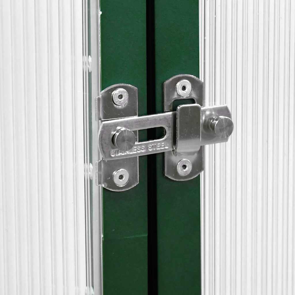 Vidaxl Greenhouse With Base Frame, Green, 334X169X202 Cm, Aluminium