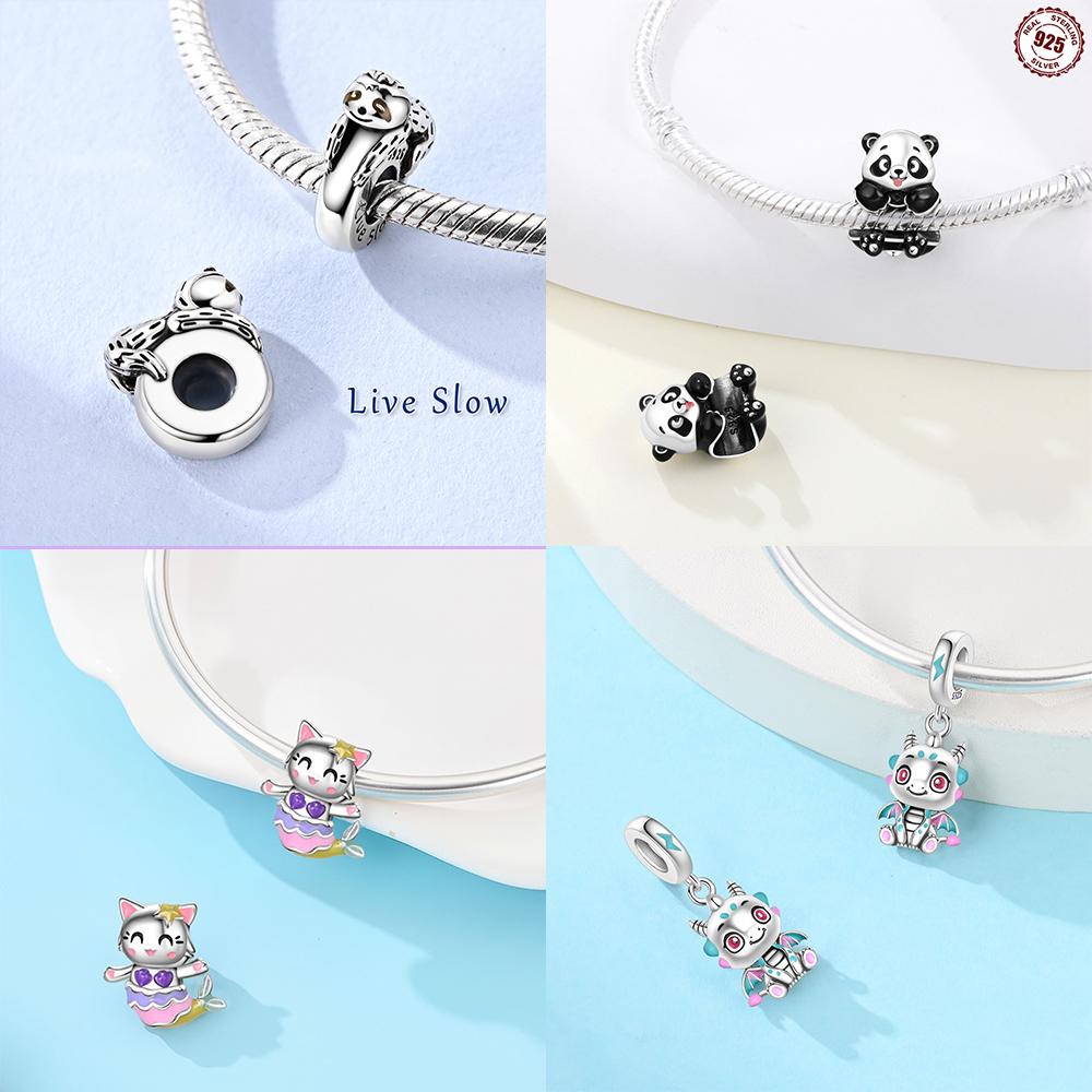 Exquisite Animal Firefly Blue Bow Dolphin Beads Fit Bracelet Charms Copper Original Jewelry Making Women Anniversary Gifts