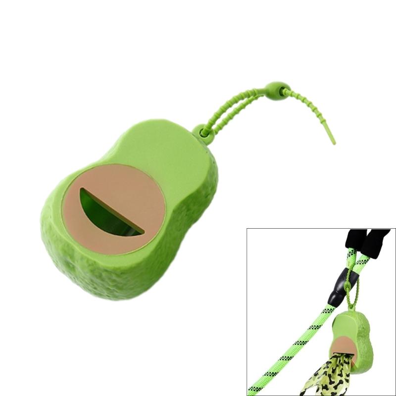 Pet Poop Bag Holder Waterproof Avocado Shape Dog Poop Bag Dispenser Outdoor Walking Poop Bag Dispenser for Dog Training