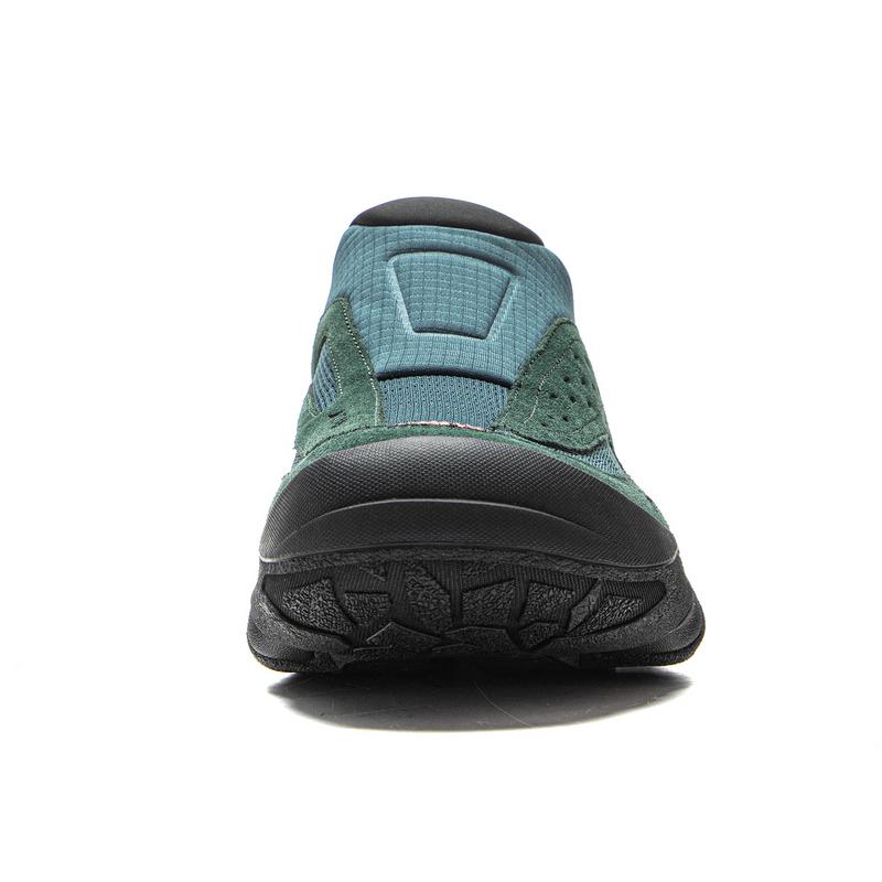 New LiNing CF Tracing Shock Absorbers Rebound Low Top Outdoor Shoes Unisex Blue Green AHCV073-2