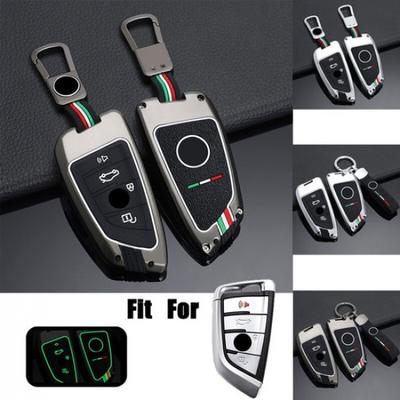 Zinc Alloy Silicone Car Key Case Cover For BMW X1 X2 X3 X4 X5 X6 X7 2 3 4 5 6 7