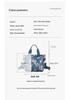 2026 Leichte Damen-Crossbody-Tasche aus bedrucktem Nylon mit mehrschichtigen Reißverschlusstaschen