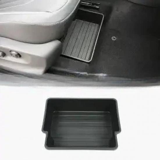 For Volkswagen T-Cross 2019-2023 Car Front Seat Under-seat Storage Box Felt Cloth Car Under Seat Layered Storage Box