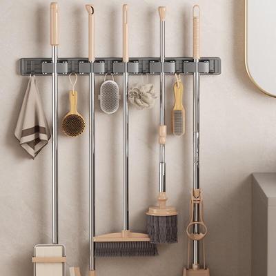 Wall-Mounted Mop and Broom Holder