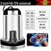 Universal DC Submersible Pump 48-72V for Electric Vehicles and Farmland Irrigation, Stainless Steel.