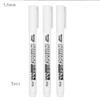 White Marker Pen Alcohol Paint Oily Waterproof Tire Painting Graffiti Pens Permanent Gel Pen for Fabric Wood Leather Marker