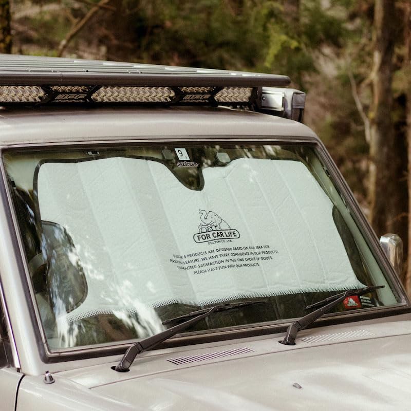 Dulton Auto Sunshade S White FOR CAR LIFE Car Sunshade Sunshade Light Blocking Heat Blocking UV Protection 56cm 130cm Height Width V21-0355S/WT