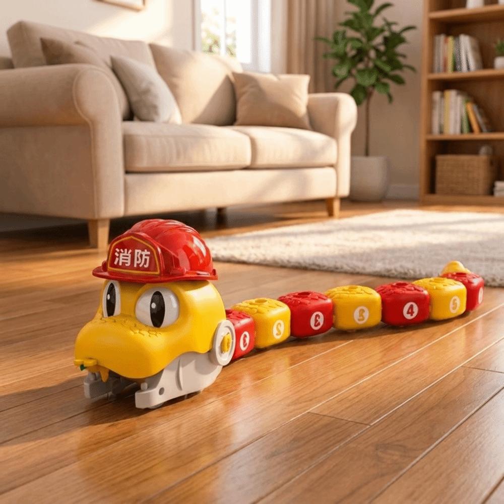 Interactive Remote Control Car Rechargeable Magnetic RC Car RC Snake Car Toy Indoor Play