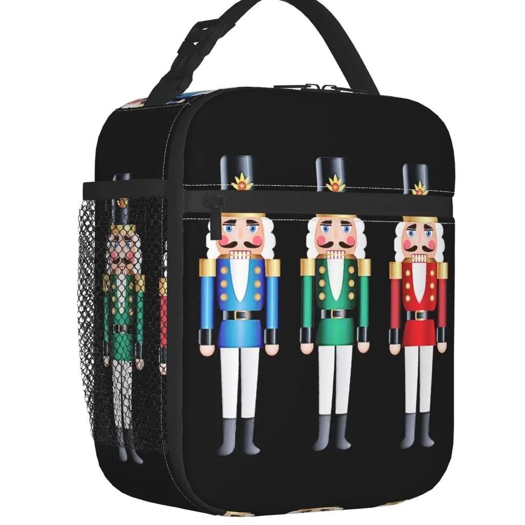Nutcracker Ballet Dancer Thermal Insulated Lunch Bag Women Resuable Lunch Tote for Outdoor Camping Travel Multifunction Food Box