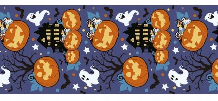 Bieżnik Dekoracyjny Na Stół Dynie Nawiedzony Dom Halloween 28X275Cm