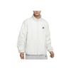 Nike Letter Logo Print Stand Collar Sport Casual Jacket Men Jackets White DX0673-030