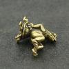 Antique Play Brass Tortoise Frog Miniature Statue Decoration Desk Decoration Home Decoration Bronze Sculpture